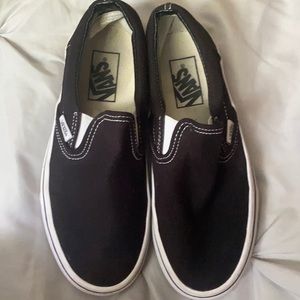 black vans, size 7 women’s